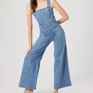 Forever 21 Blue Denim Overalls Classic Style